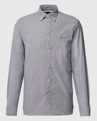 Tommy Hilfiger Slim Fit Freizeithemd mit Button-Down-Kragen Modell 'OXFORD Marine