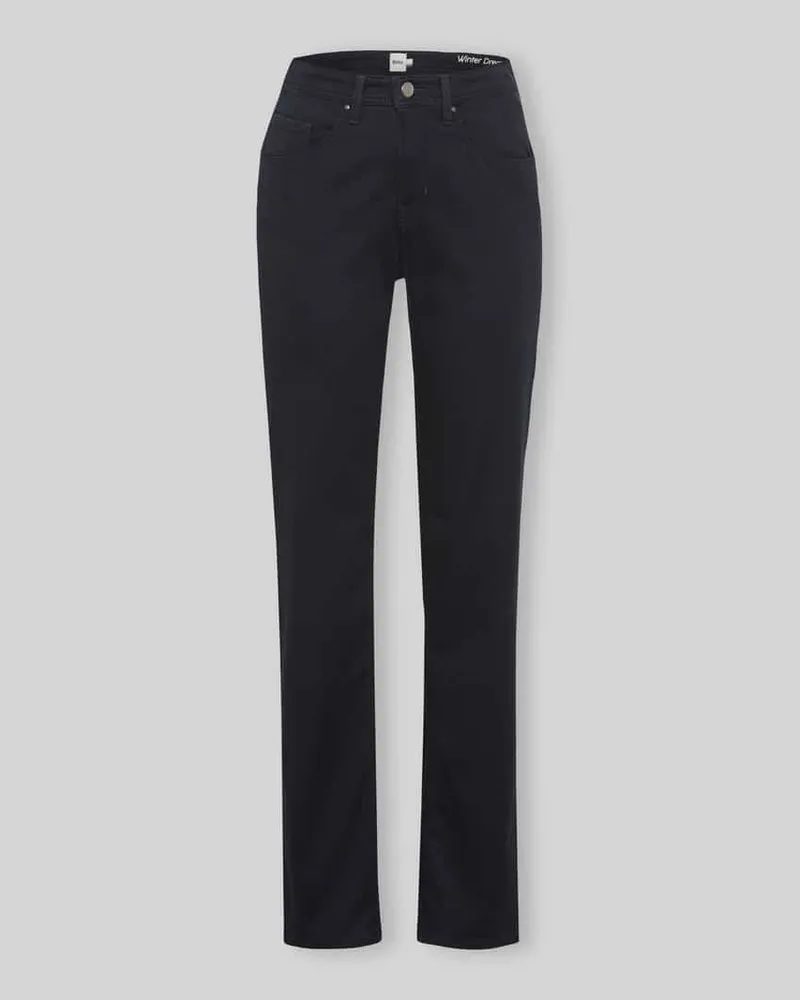 Brax Body Fit Gerade Hose aus Lyocell-Mix mit Modal-Baumwoll-Anteil Modell 'CAROLA Marine