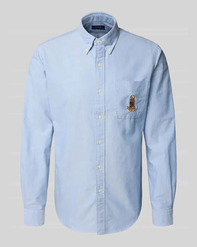 Ralph Lauren Freizeithemd mit Knopfleiste Bleu