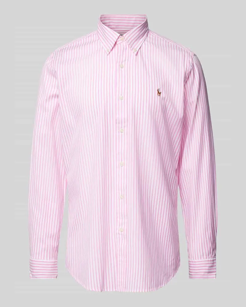 Ralph Lauren Regular Fit Freizeithemd mit Label-Stitching Pink