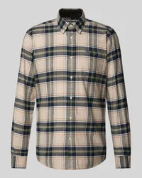 Barbour Regular Fit Freizeithemd mit Button-Down-Kragen Modell 'Betsom Sand