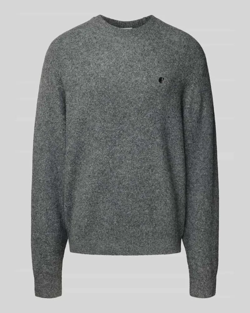 Carhartt WIP Strickpullover mit gerippten Abschlüssen Anthrazit