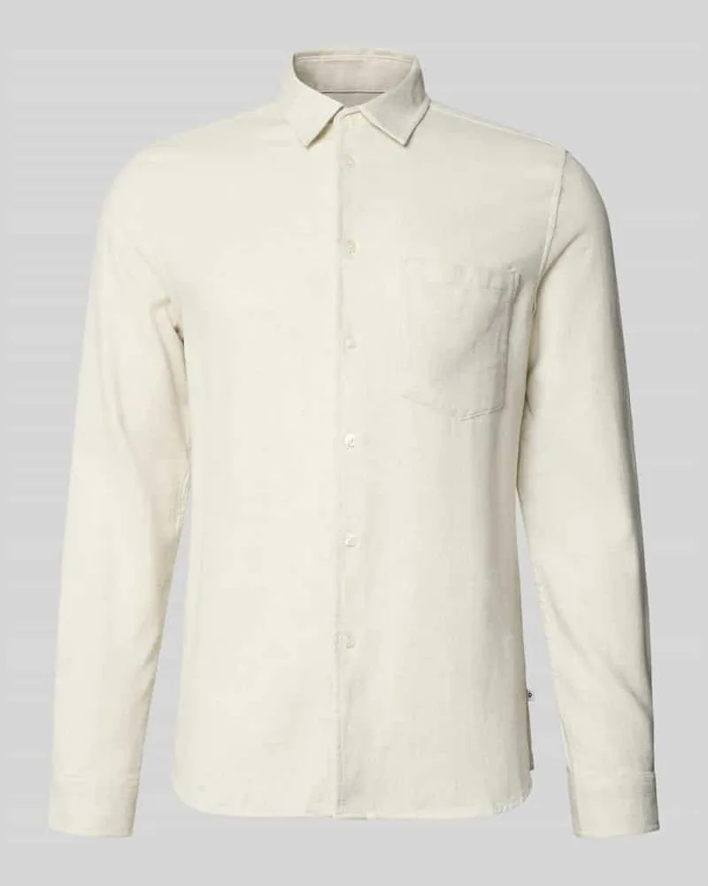 Samsøe & Samsøe Freizeithemd mit Knopfleiste Modell 'SALIAM Ecru