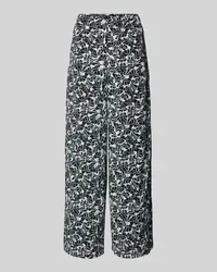 Marc O'Polo Wide Leg Stoffhose mit elastischem Bund Black