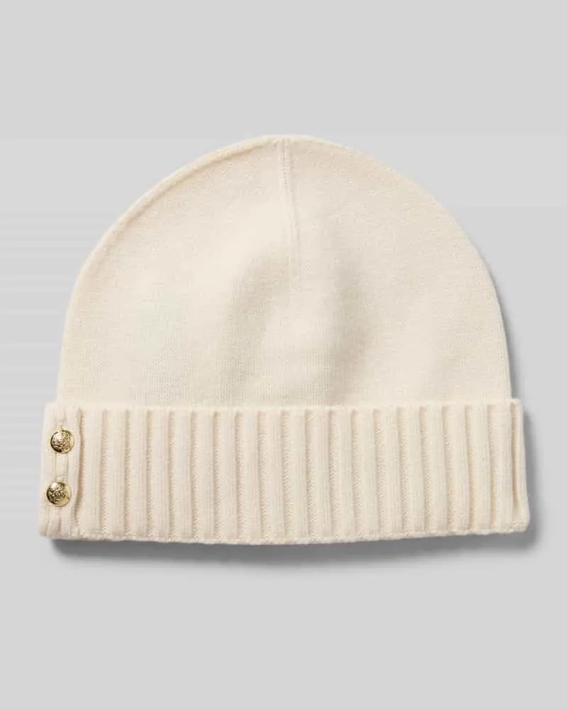 Ralph Lauren Beanie mit Label-Detail Offwhite