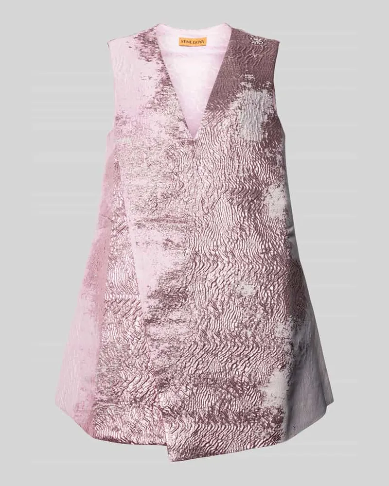 Stine Goya Schimmerndes Minikleid mit V-Ausschnitt Modell 'Tamar Metallic