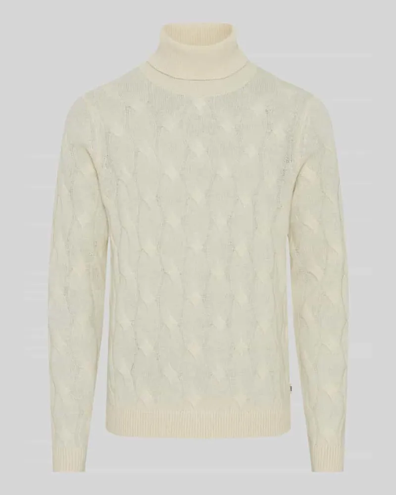 Brax Pullover aus Woll-Cashmere-Mix mit Rollkragen Offwhite