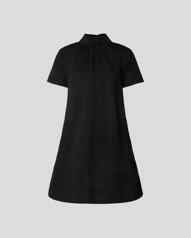STAUD Minikleid mit Stehkragen Black