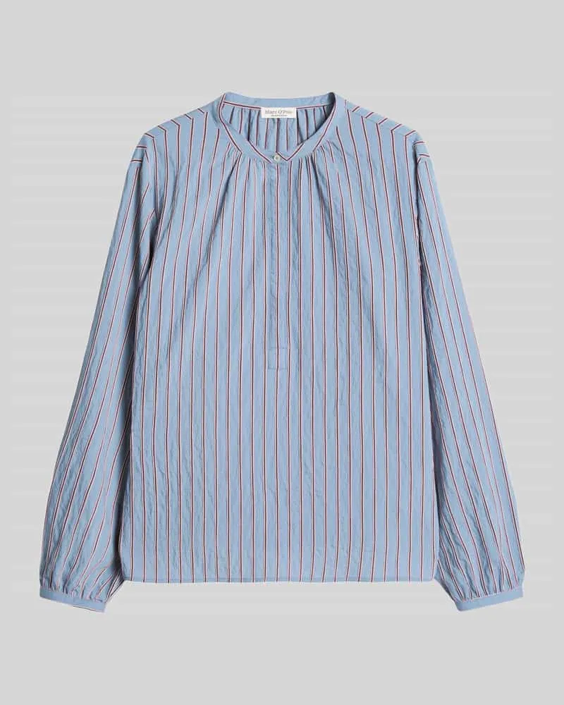 Marc O'Polo Regular Fit Langarmbluse aus Modal-Mix Hellblau