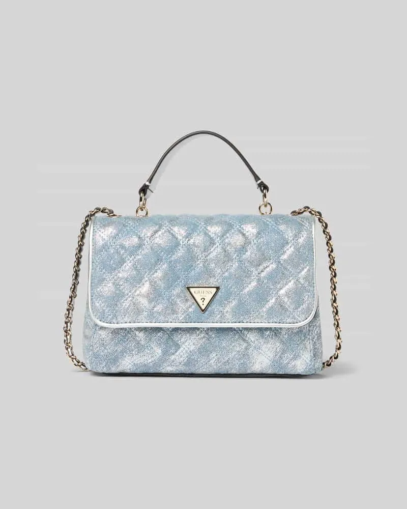 Guess Shoulder Bag in Stepp-Optik Modell 'GIULLY Jeansblau