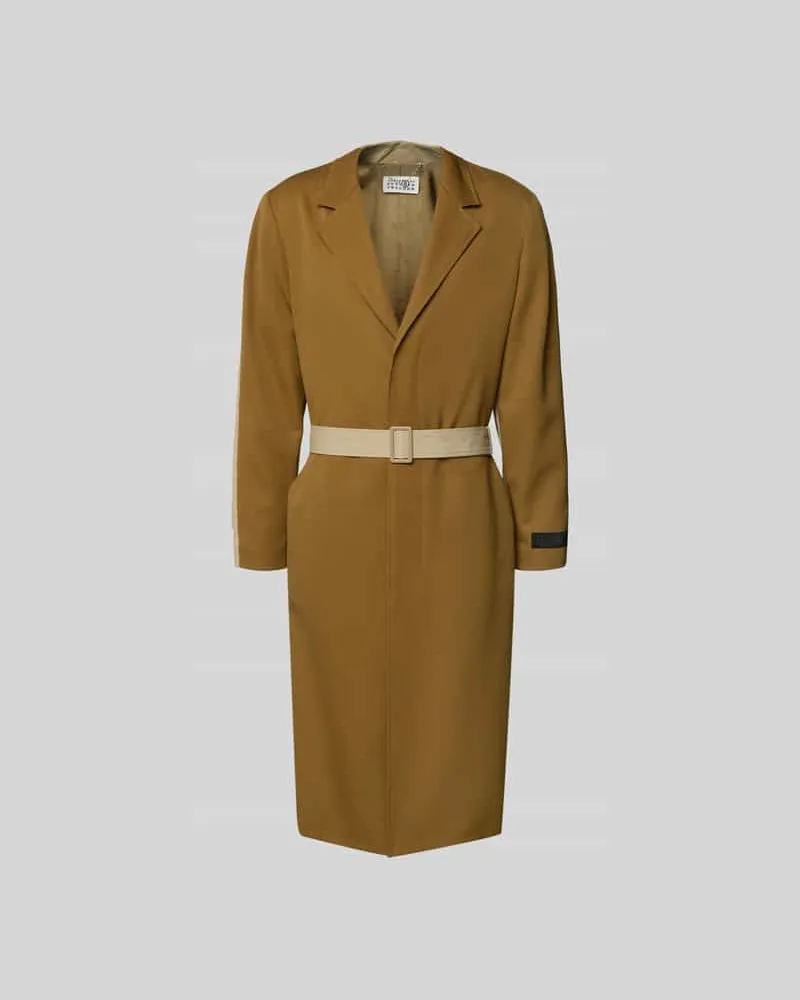 Maison Margiela Mantel aus reiner Schurwolle Beige