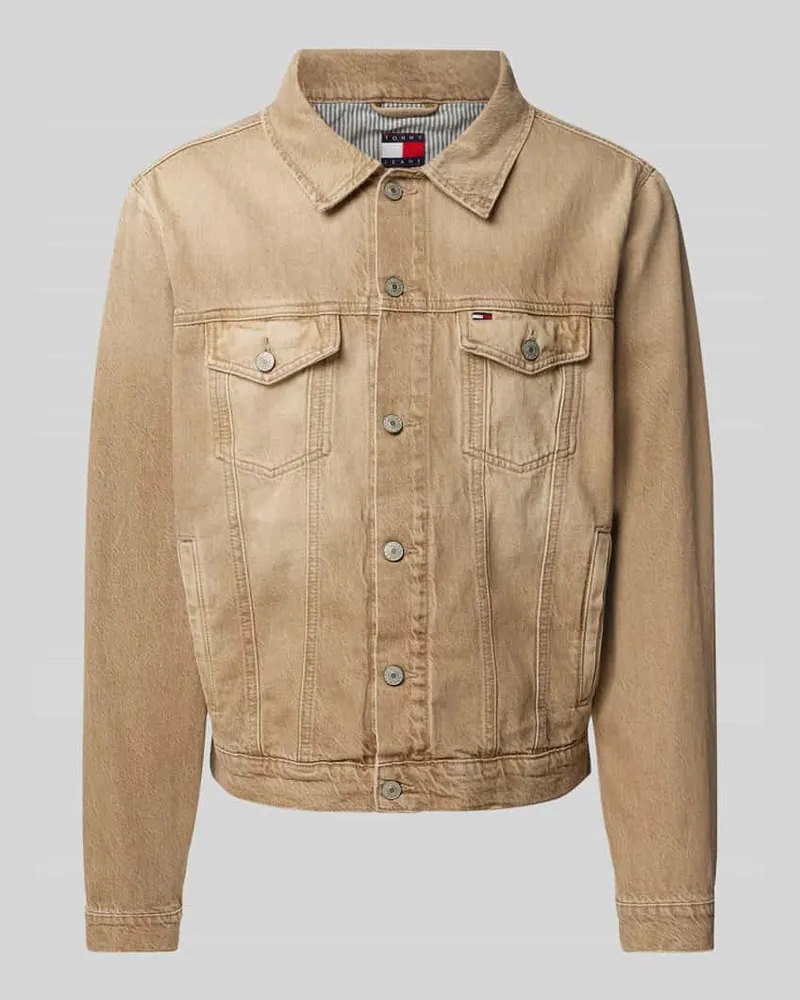 Tommy Hilfiger Regular Fit Jeansjacke aus reiner Baumwolle Modell 'RYAN Sand