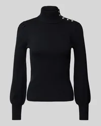 Ralph Lauren Strickpullover mit Feinripp Modell 'DWORINA Black