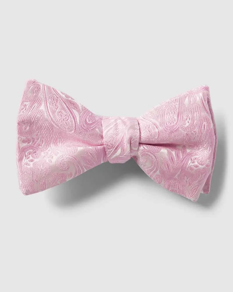 Eton Fliege aus reiner Seide Modell 'PAISLEY Rosa
