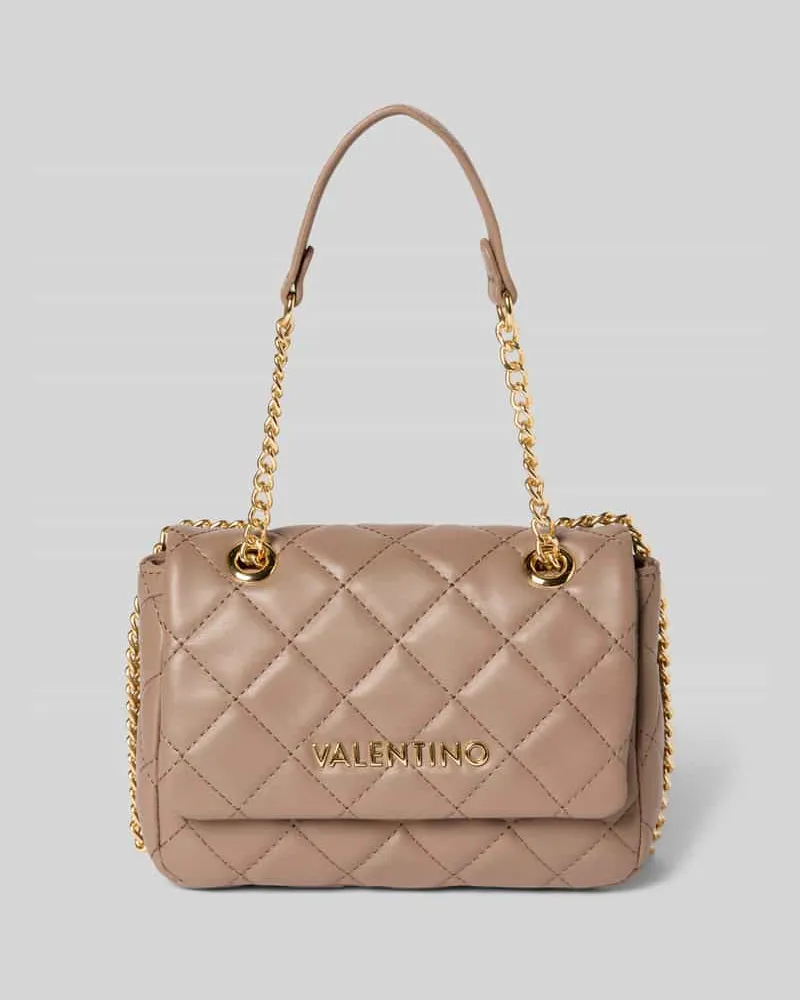 Valentino Garavani Umhängetasche mit Steppnähten Modell 'OCARINA Taupe