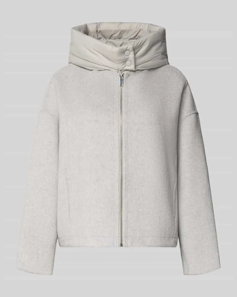 OPUS Jacke mit Kapuze Modell 'Hikona Hellgrau