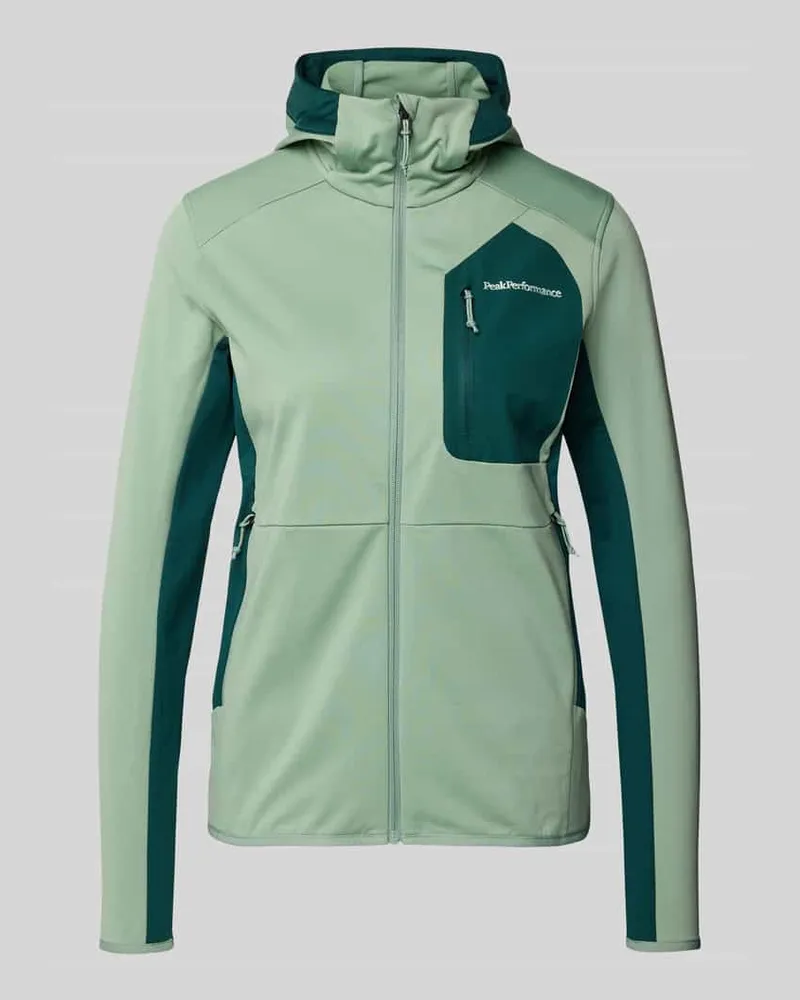 Peak Performance Jacke mit Logo-Stitching Hellgruen