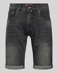 Pierre Cardin Jeansshorts mit 5-Pocket-Design Modell 'Lyon Anthrazit