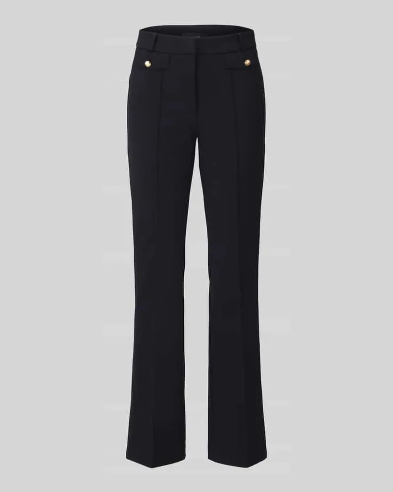 Cambio Regular Fit Schmale Hose mit Modell 'FLEUR Black