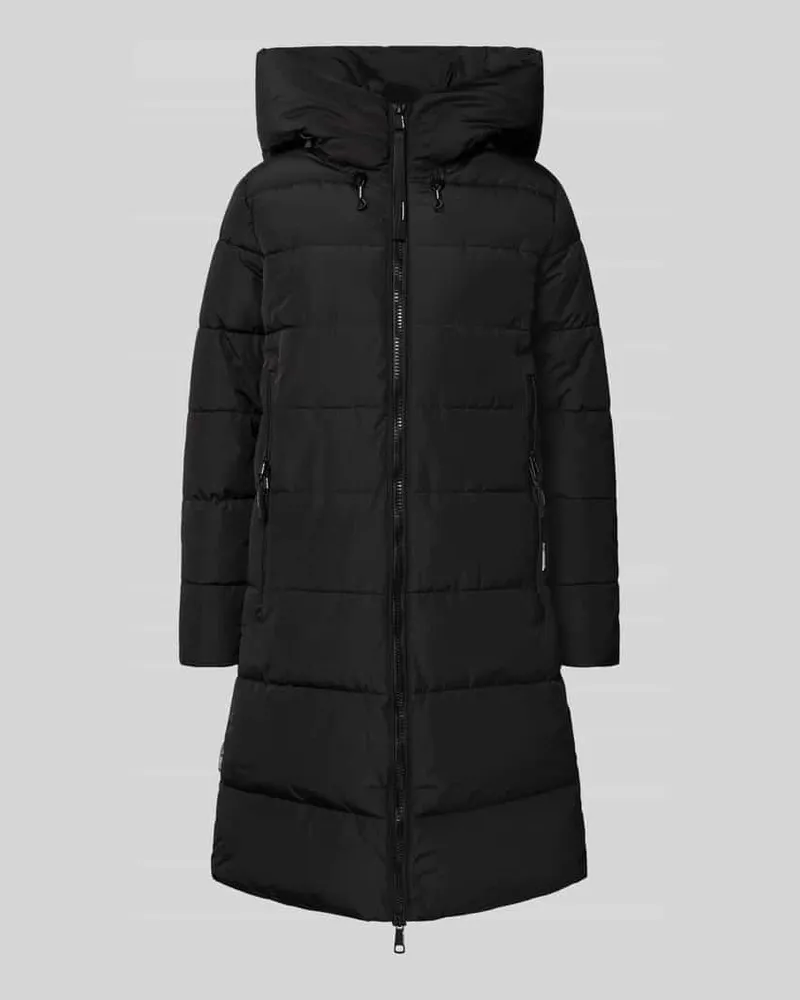 khujo Steppmantel mit Kapuze Modell 'Jilias Black