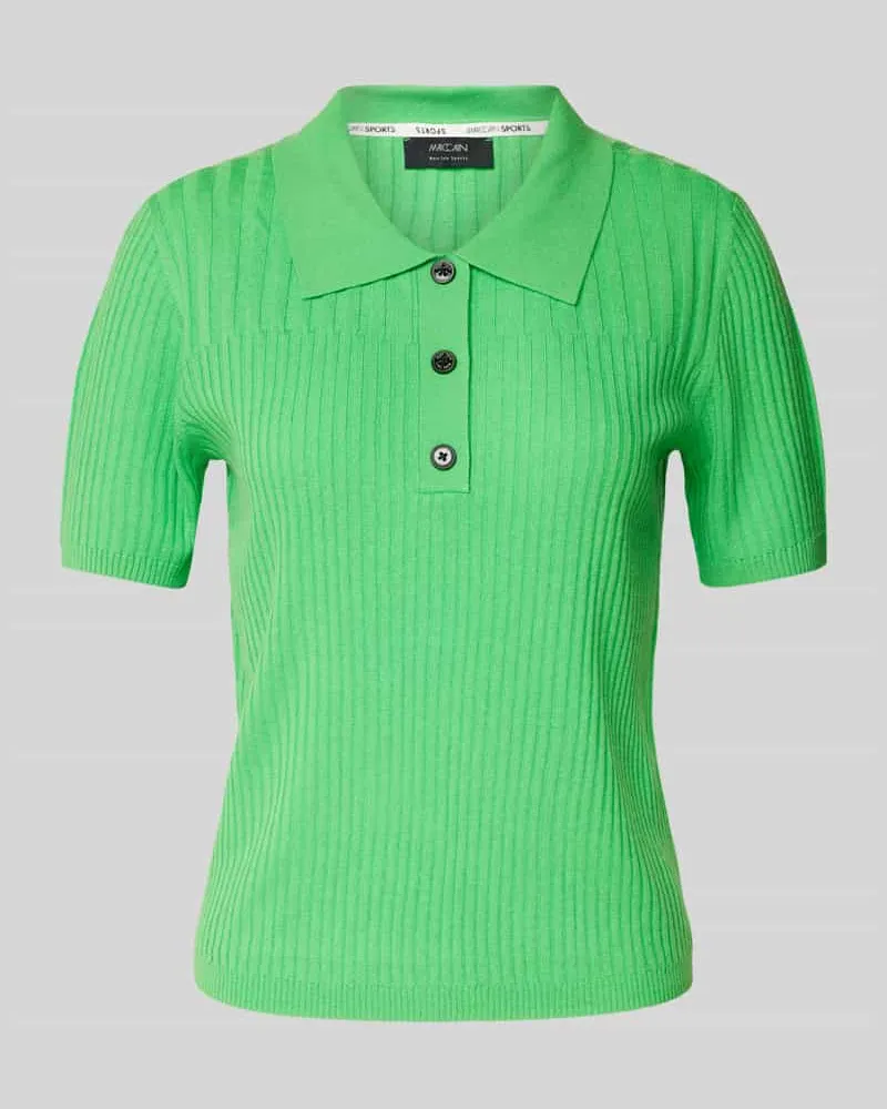 Marc Cain T-Shirt in Strick-Optik mit Kaschmir-Anteil Modell 'SPORTS Apfel