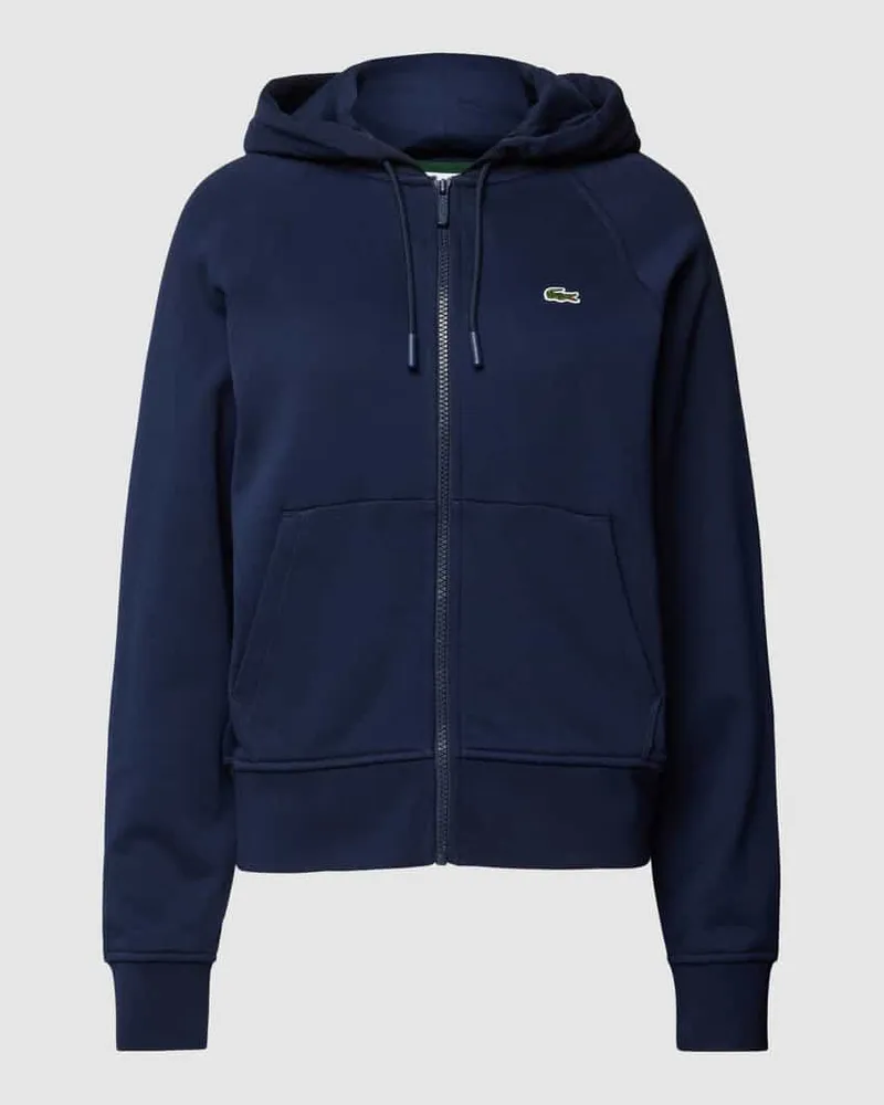 Lacoste Hoodie mit Kapuze und unifarbenem Design Dunkelblau