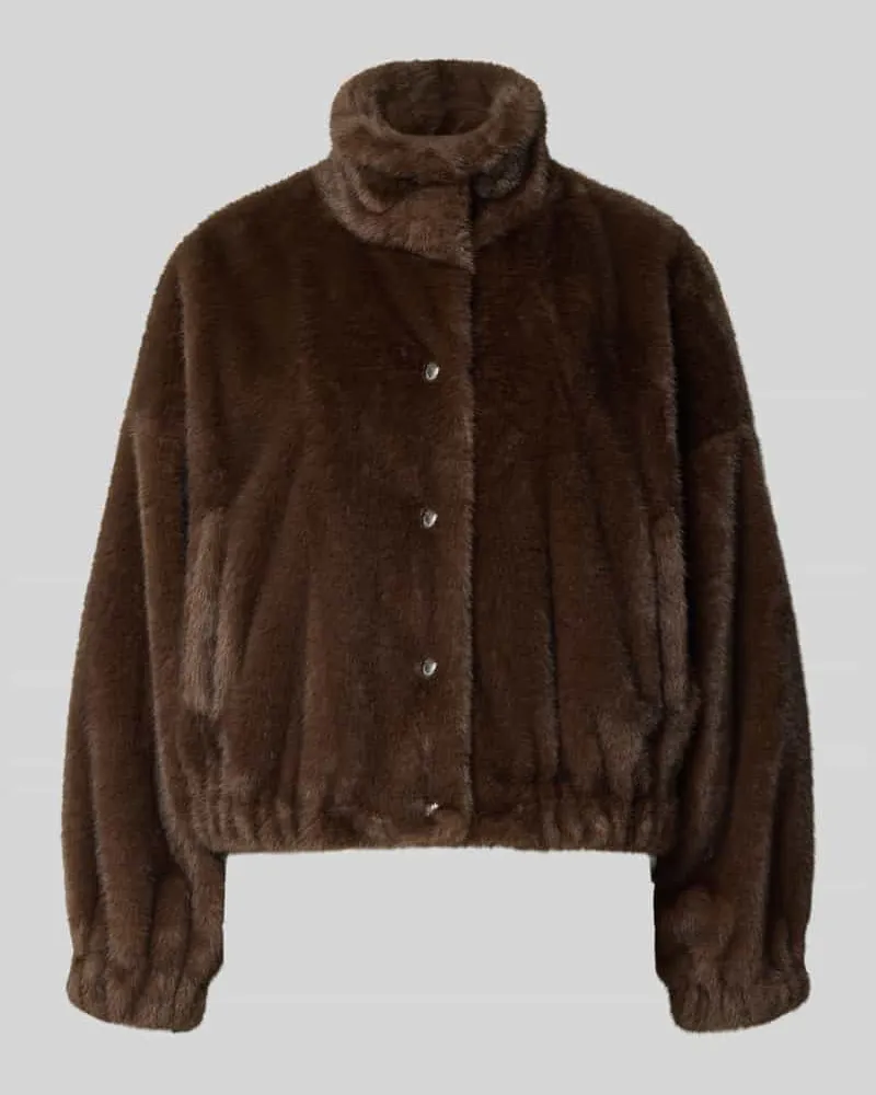 Max Mara Regular Fit Jacke mit Reverskragen Modell 'WKDCOLIBRI Dunkelbraun