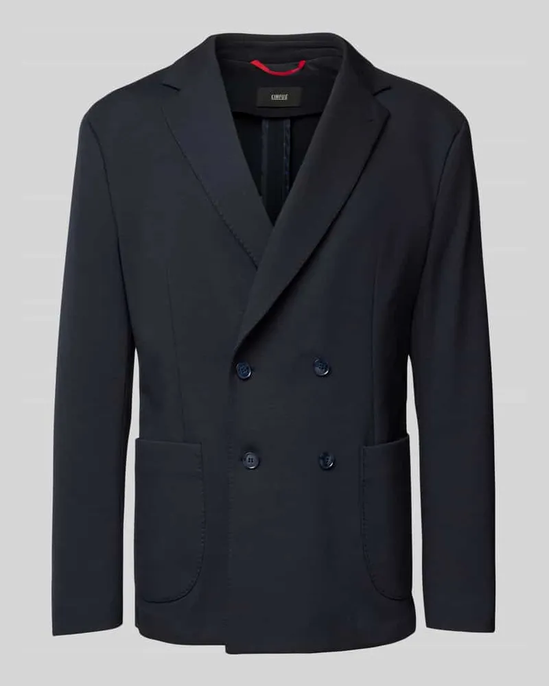 cinque Sakko mit aufgesetzten Taschen Modell 'Bertue Dunkelblau