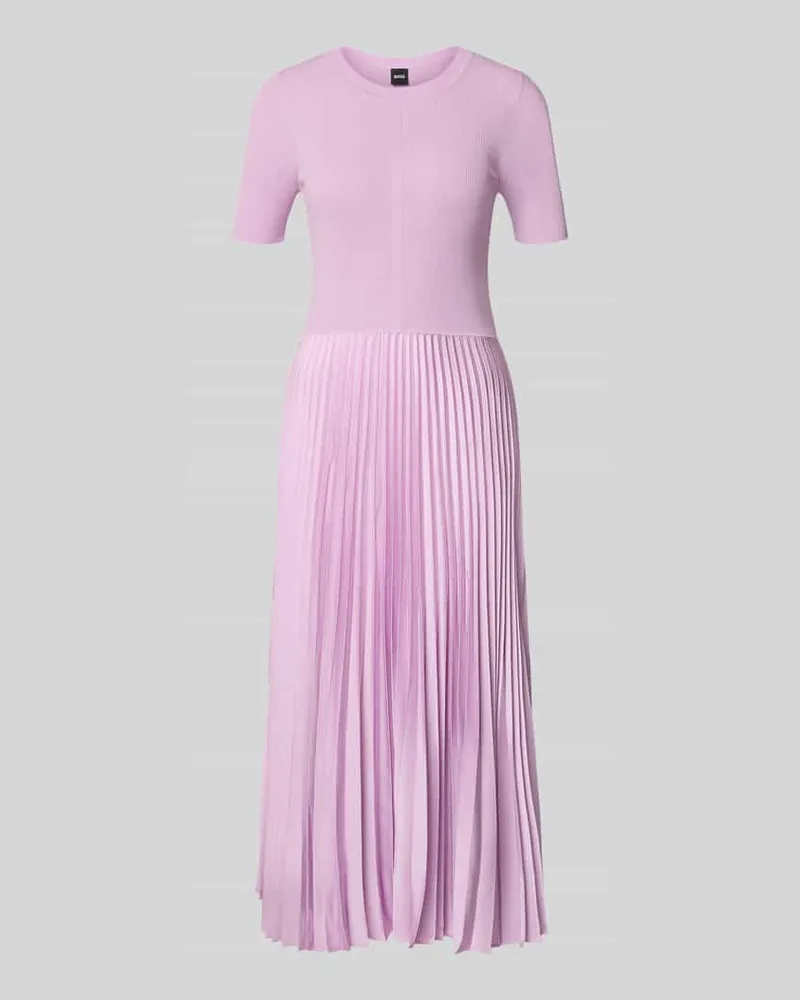 HUGO BOSS Tailliertes Businesskleid aus Viskose-Mix Modell 'FADRIDI Pink