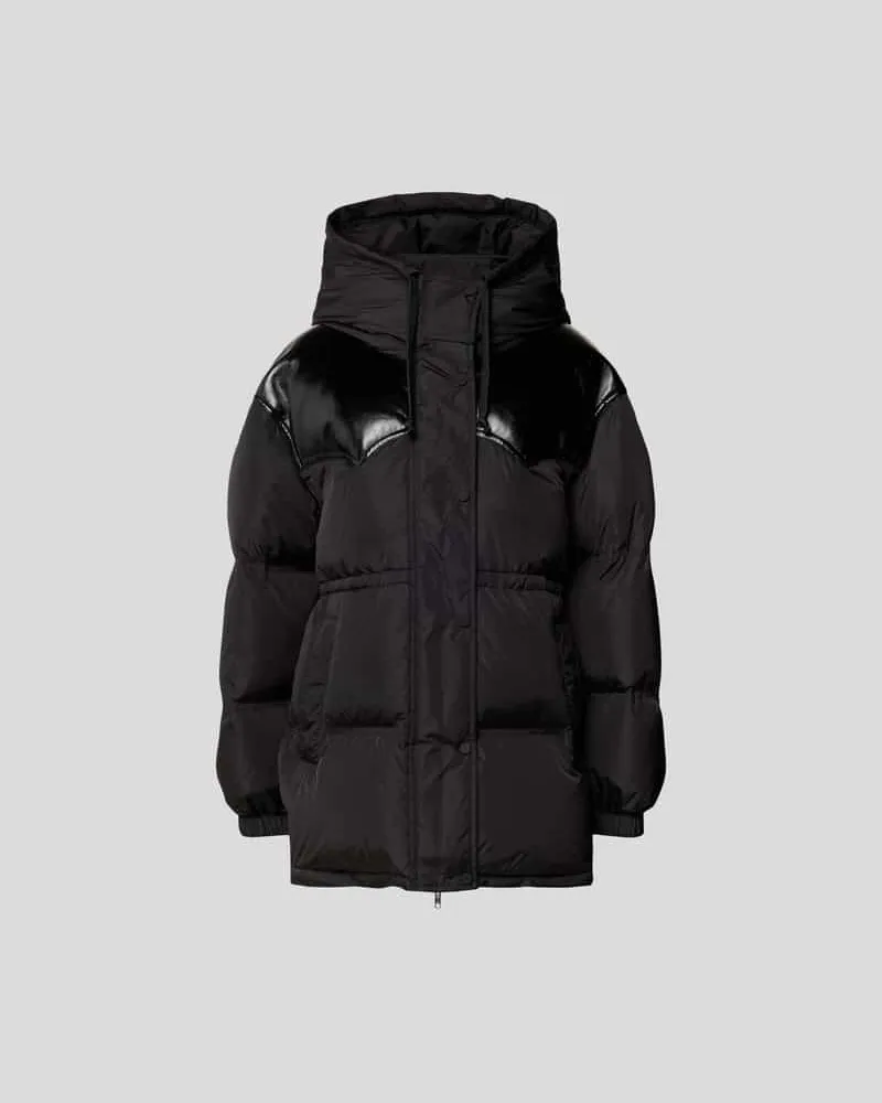 STAND Daunenjacke mit Eingrifftaschen Black