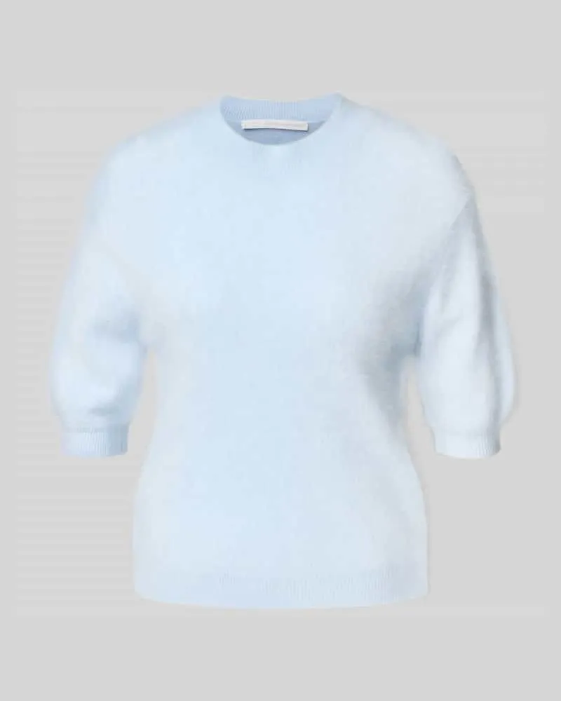 Herzen's Angelegenheit Strickpullover aus Effektgarn mit 1/2-Arm Hellblau