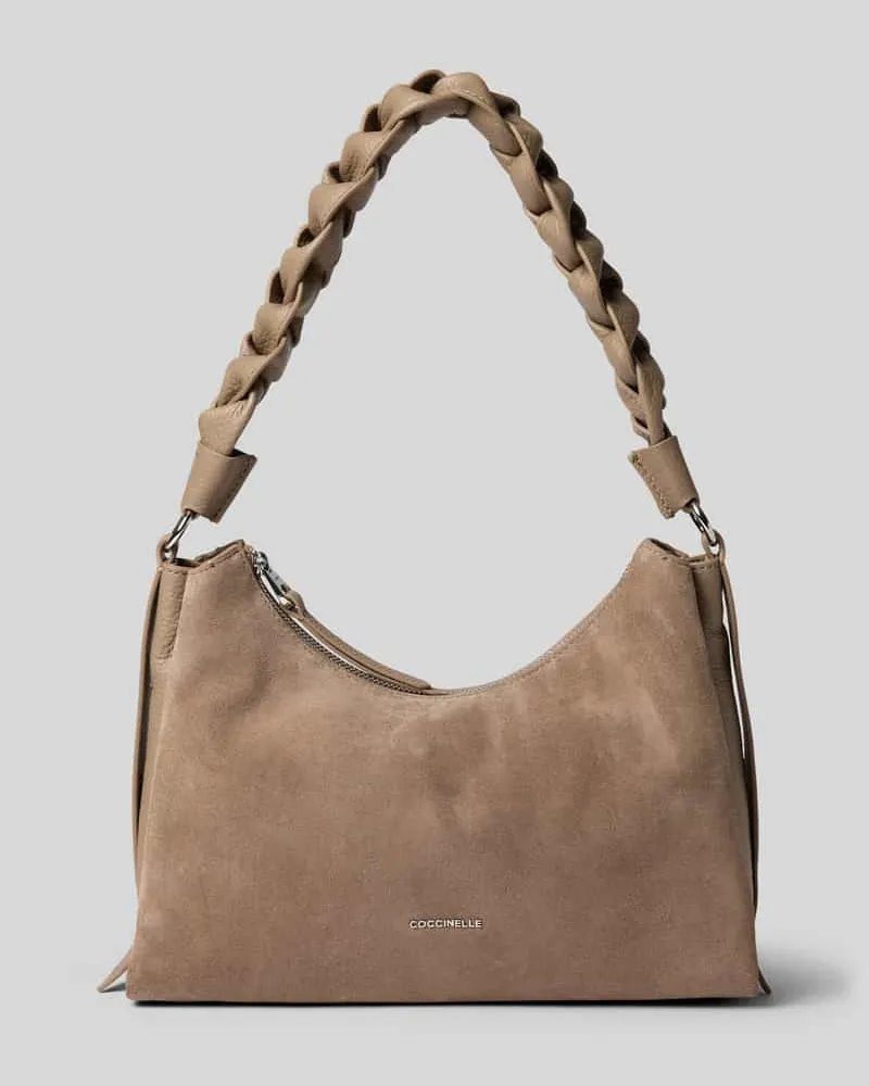 Coccinelle Handtasche mit Logo-Detail Modell 'Boheme Taupe