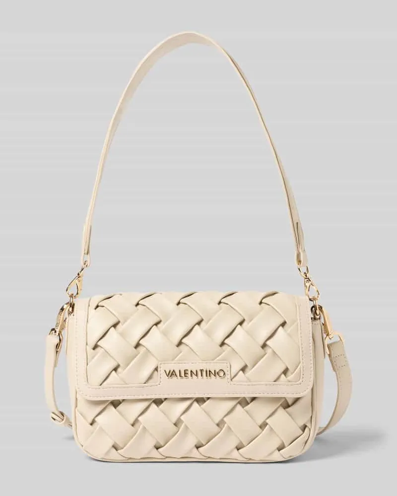 Valentino Bags Handtasche mit Label-Detail und Umschlag Modell 'ENNIS Ecru