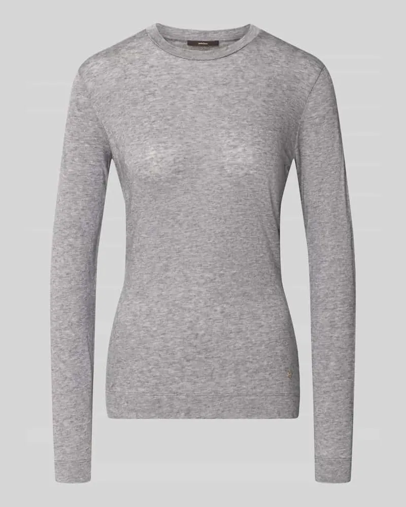 windsor. Longsleeve in melierter Optik Mittelgrau