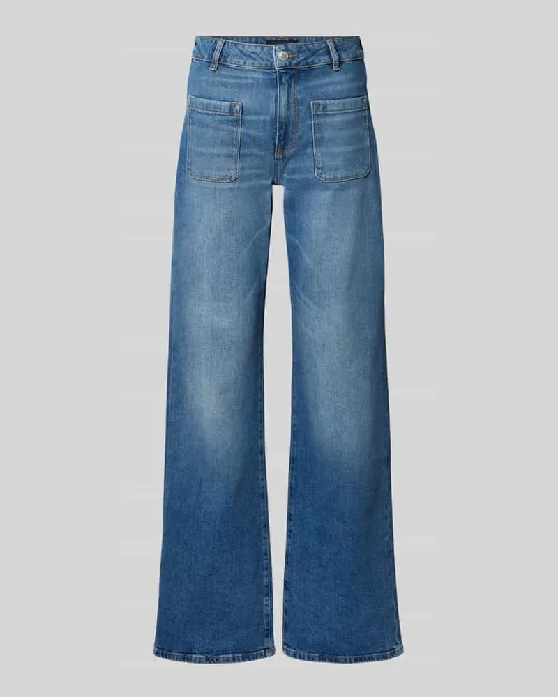 JOOP! Flared Jeans mit aufgesetzten Taschen Modell 'EMILIA Jeansblau