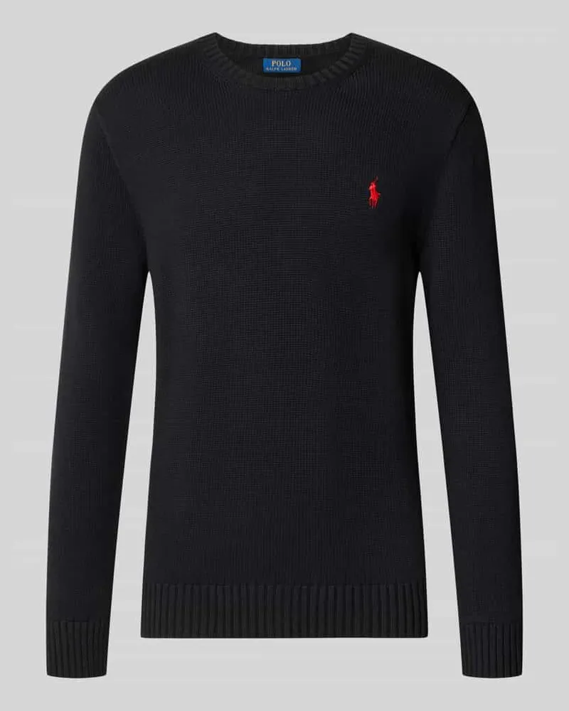 Ralph Lauren Relaxed Fit Pullover aus reiner Baumwolle Black