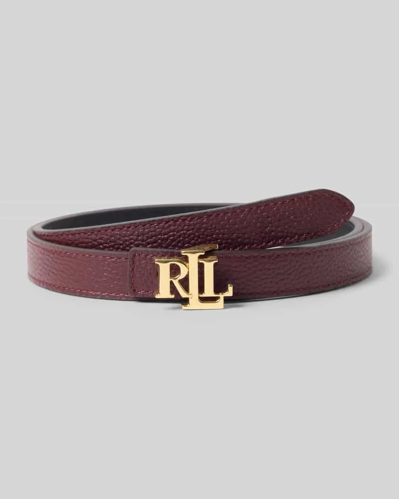 Ralph Lauren Gürtel aus echtem Rindsleder Modell 'REV Bordeaux