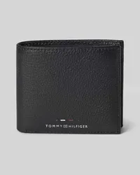 Tommy Hilfiger Portemonnaie aus Rindsleder mit Label-Detail Black