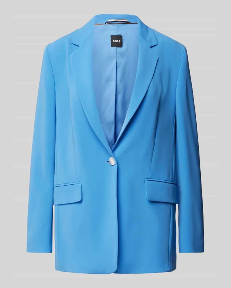 HUGO BOSS Blazer mit Reverskragen Modell 'Jocaluah Hellblau