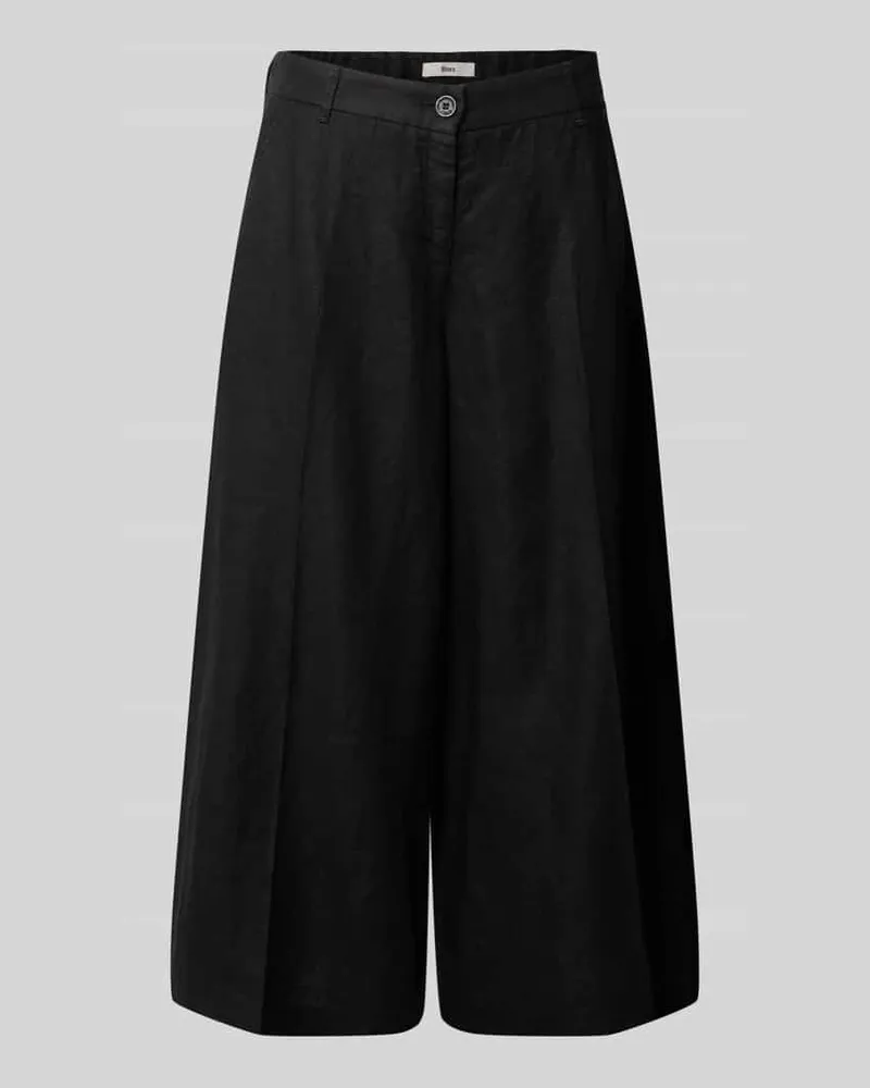 Brax Loose Fit Leinenhose mit elastischem Bund Modell 'MELLI Black