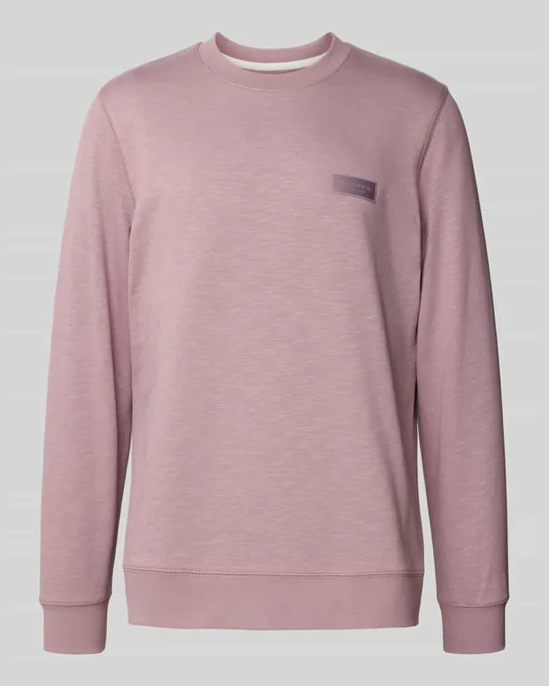 Marc O'Polo Regular Fit Sweatshirt aus reiner Baumwolle Altrosa