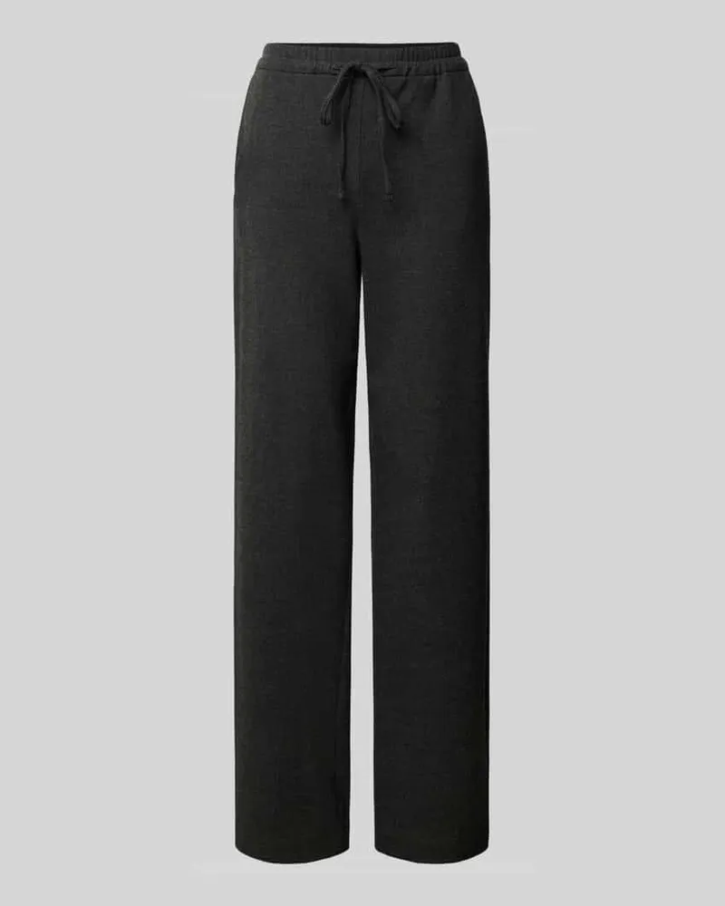 Marc O'Polo Regular Fit Jogpants mit Seitenschlitz Anthrazit