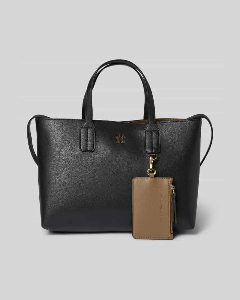 Tommy Hilfiger Henkeltasche mit abnehmbarem Schulterriemen Black