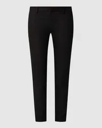 Mos Mosh Stretchhose mit Label-Applikation Modell 'ABBY NIGHT PANT Black