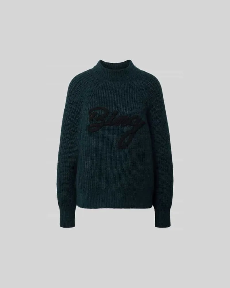 Anine Bing Pullover mit Alpaka-Woll-Anteil Dunkelgruen