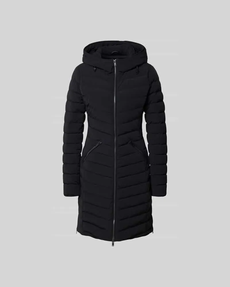 Moose Knuckles Daunenmantel mit Kapuze Black