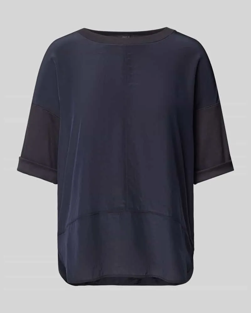 Marc Cain T-Shirt in unifarbenem Design Marine