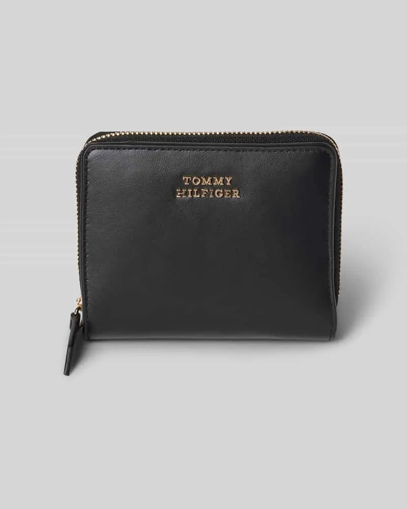 Tommy Hilfiger Portemonnaie aus echtem Rindsnappa Black