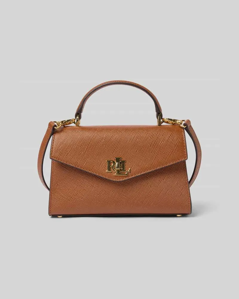 Ralph Lauren Satchel Bag mit Label-Detail Cognac