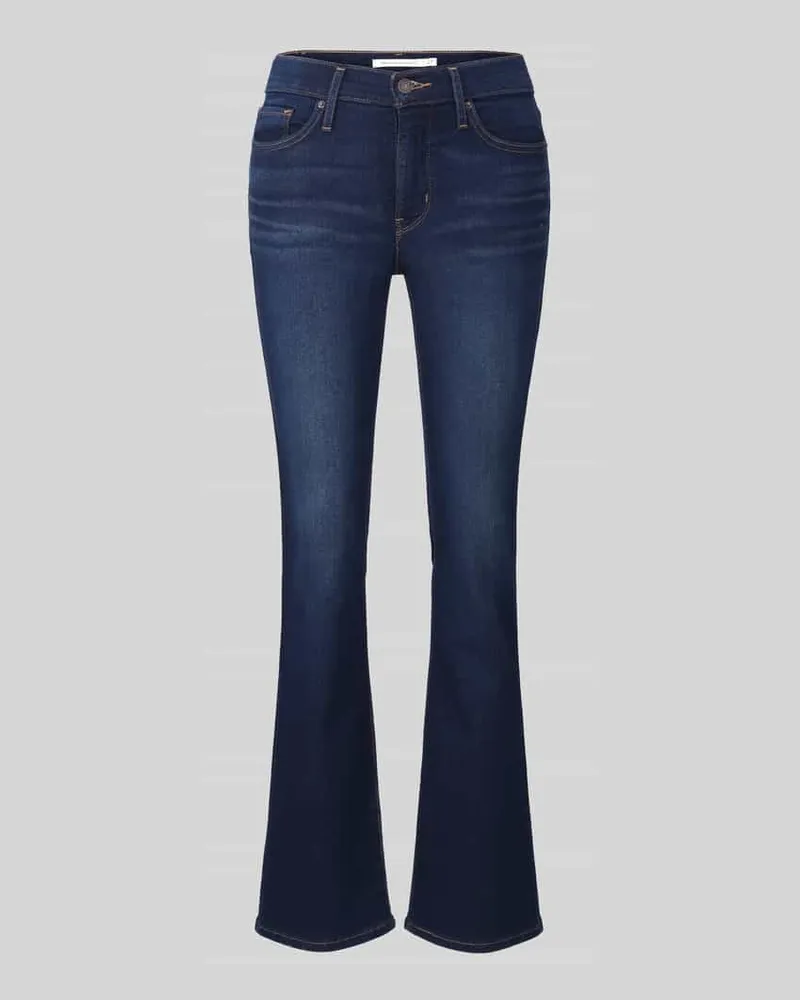 Levi's Bootcut Jeans aus Baumwoll-Mix Modell '315 Dunkelblau